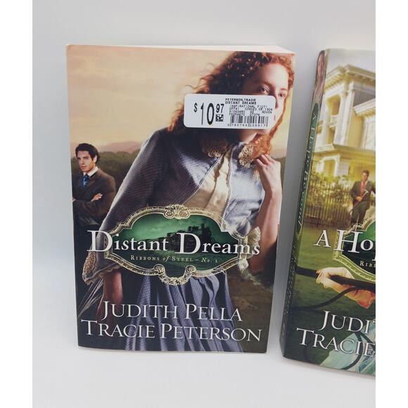 Judith Pella Tracie Peterson Ribbons of Steel 1 & 2 Distant Dreams A Hope Beyond - Picture 2 of 8